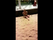 Camgirl, risky public beach masturbation -  660CAMS.COM