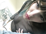 Cute and sexy tattoed teen makes you horny